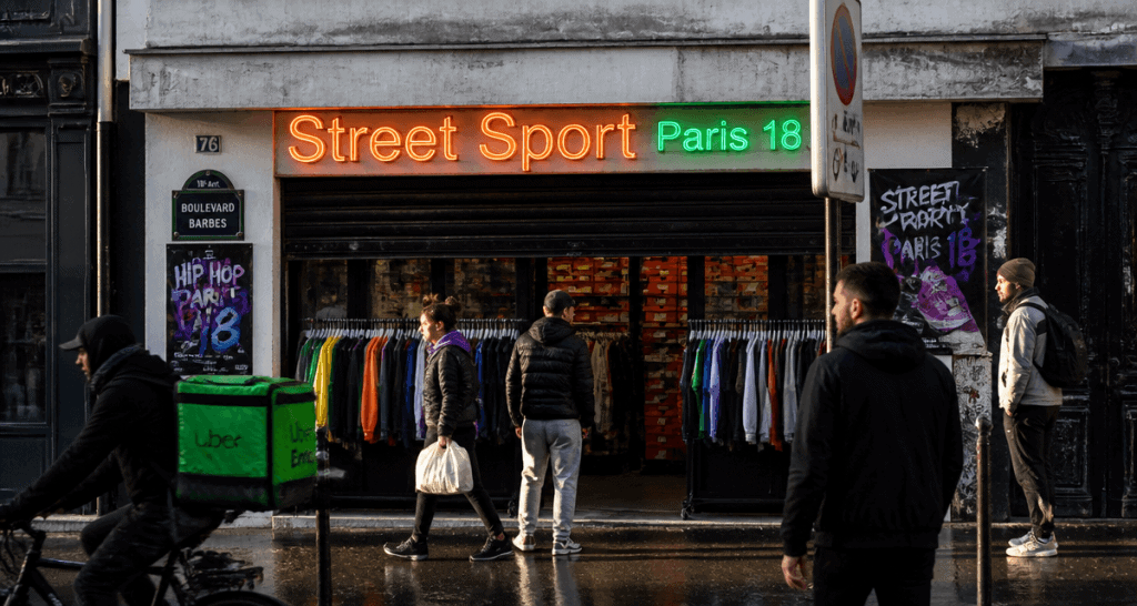 street sport paris 18 devanture boutique sneakers