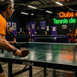 Tennis de table autour de moi en salle
