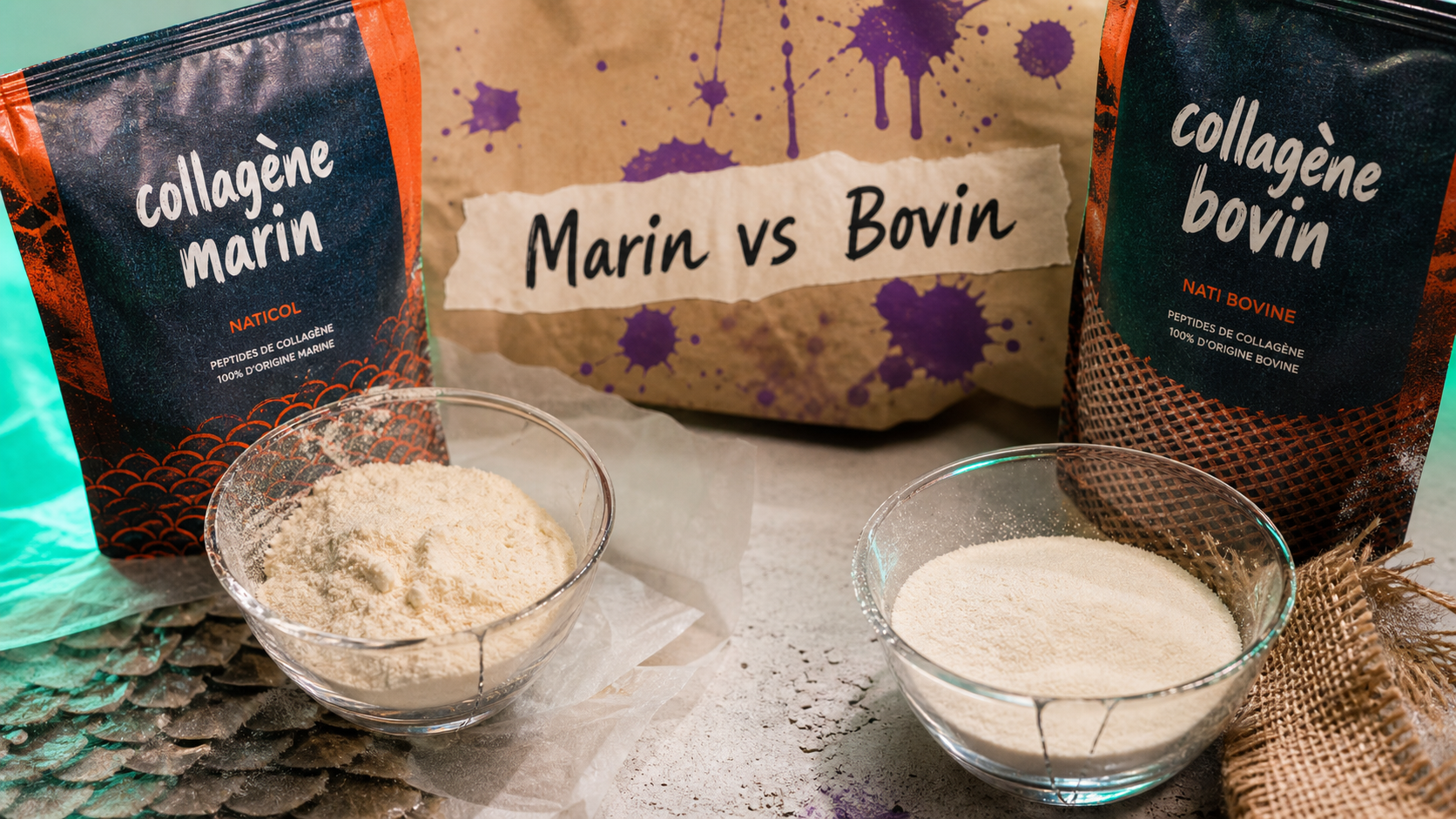 Difference collagene marin et bovin : colagene marin ou bovin, comment choisir