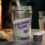 L glutamine en poudre, shaker et smoothie pour la réparation intestinale et musculaire