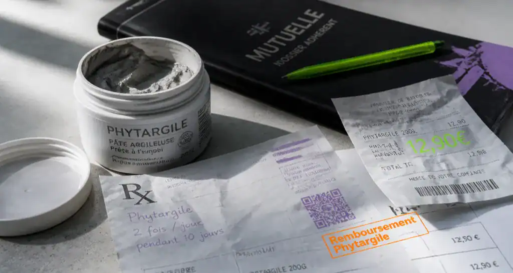 phytargile remboursement ticket caisse mutuelle