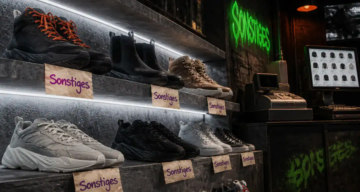 sonstiges chaussures baskets et bottines sur étagère