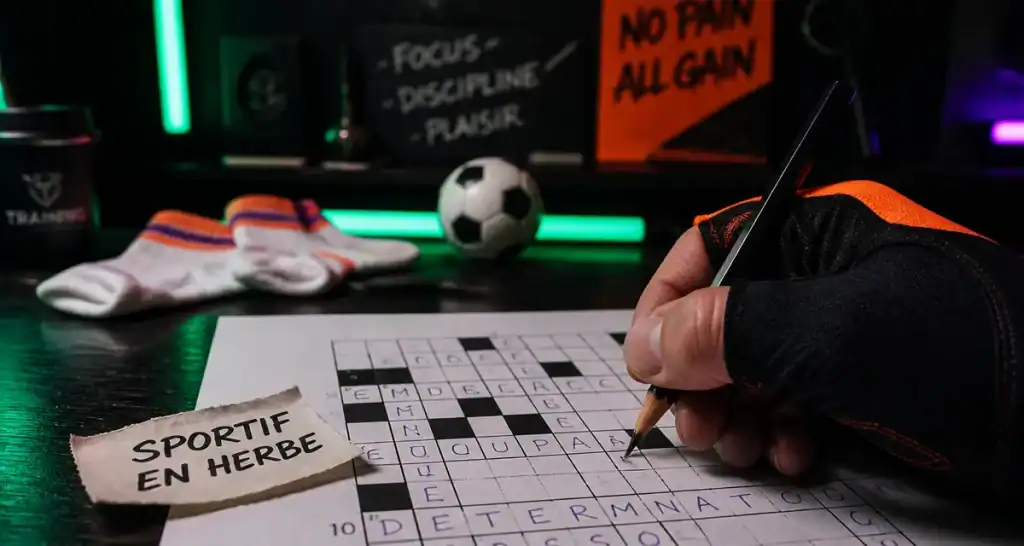 Sportif en herbe en 5 lettres, grille de mots croisés