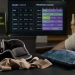 Entorse genou temps de guérison : attelle, glace et calendrier de rééducation