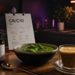 Huile MCT à acheter : bouteille et fiche C8/C10 bio