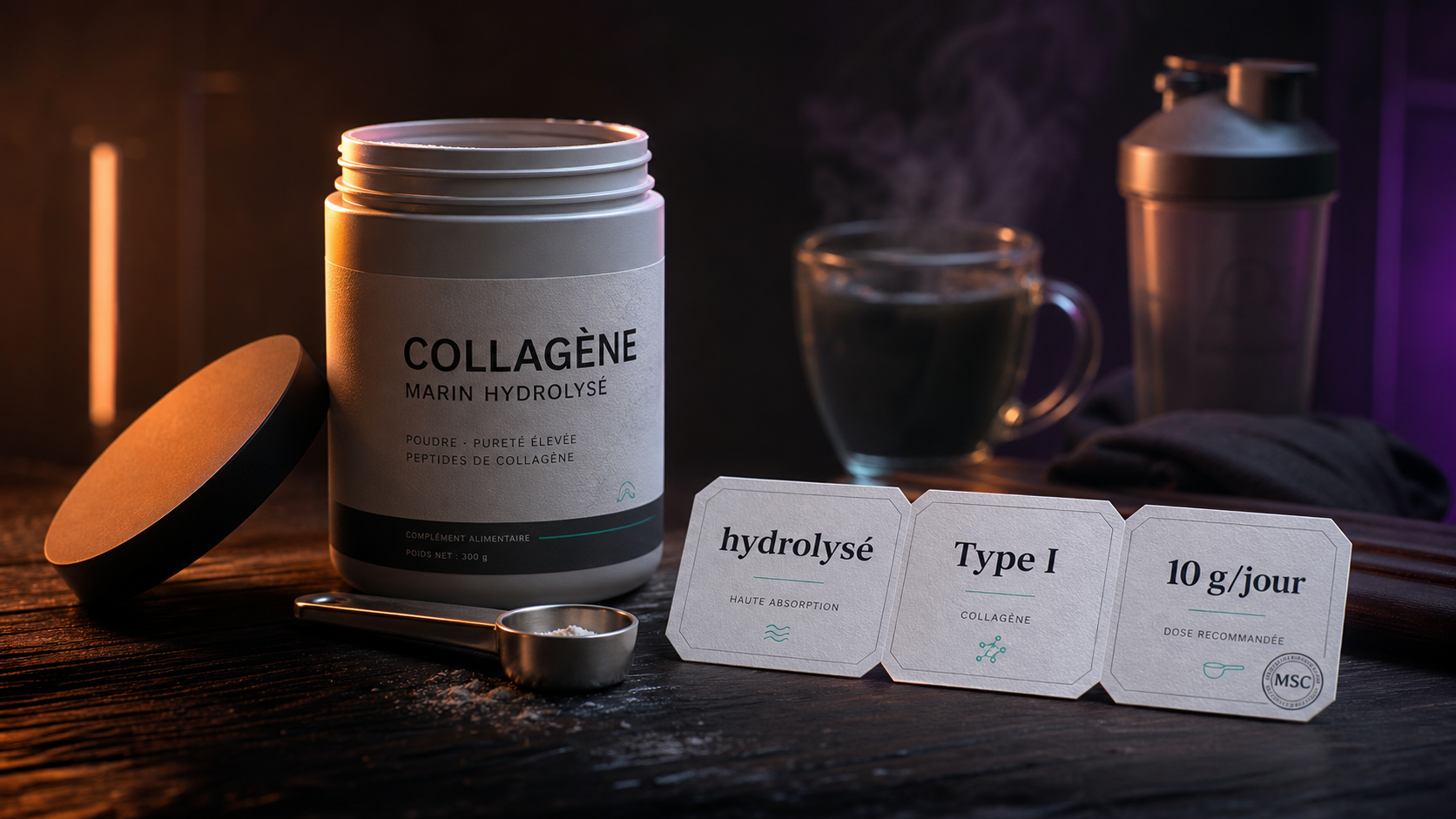 Meilleur collagene marin hydrolysé 10 g/jour en pot