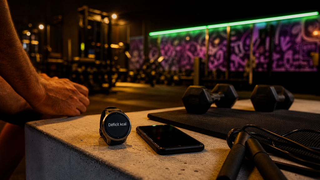 Perdre poids rapidement sport : montre déficit kcal en salle