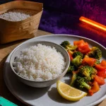 Riz et regime : riz blanc, complet et konjac