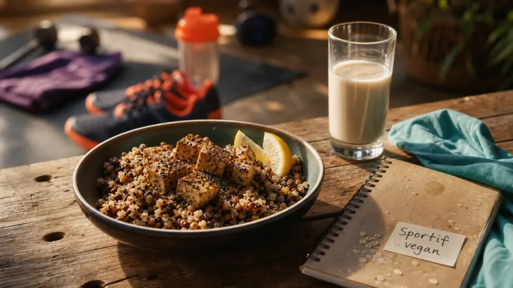 Sportif vegan : protéines, B12 et menus pour performer sans viande