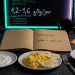 Combien de protéine par jour pour une femme pour maigrir : 1,2 à 1,6 g/kg/jour