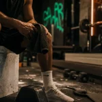 Courbatures musculation : sportif en salle, récupération après entraînement