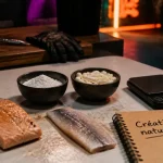Creatine naturelle : saumon et hareng, poudre de cratine et capsules
