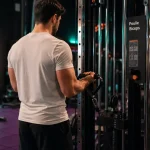 Poulie biceps en salle : prise supination et câble tendu