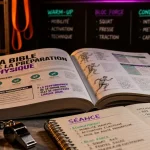 La bible de la préparation physique Amphora, livre ouvert sur entraînement et coaching