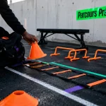 Matériel préparateur sportif : cônes, mini-haies et échelle pour force, vitesse et mobilité