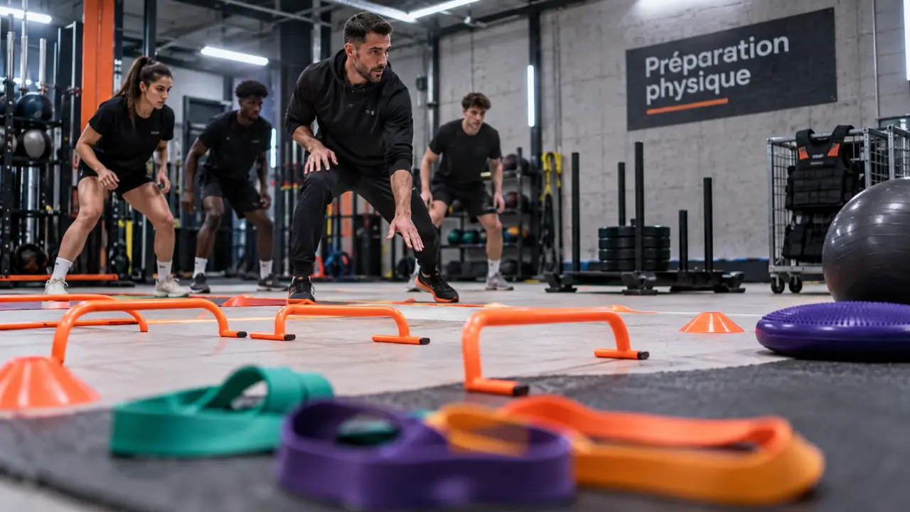Matériel préparation physique : atelier d’échauffement en salle