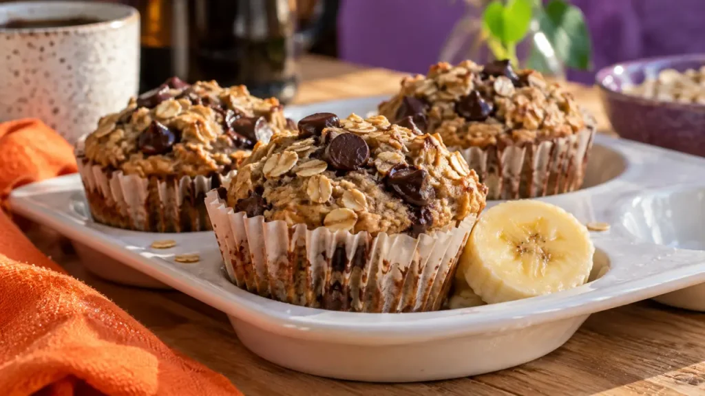 Des muffins aux flocons d’avoine moelleux en 20 minutes, sans farine ni beurre