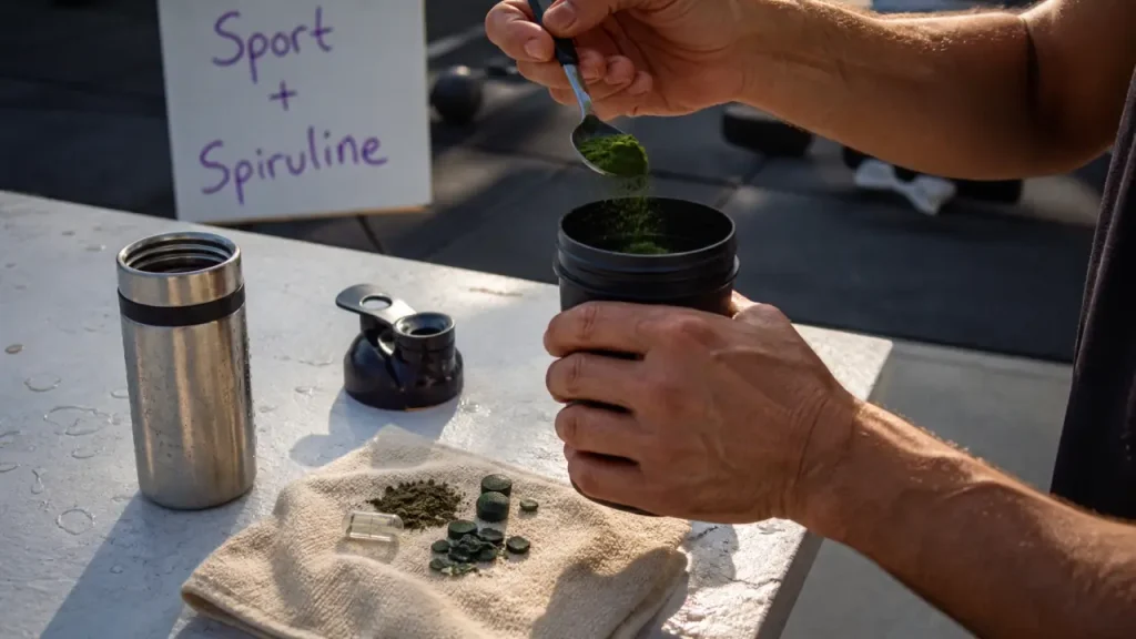 Sport et spiruline : bénéfices réels, bon dosage et limites à connaître