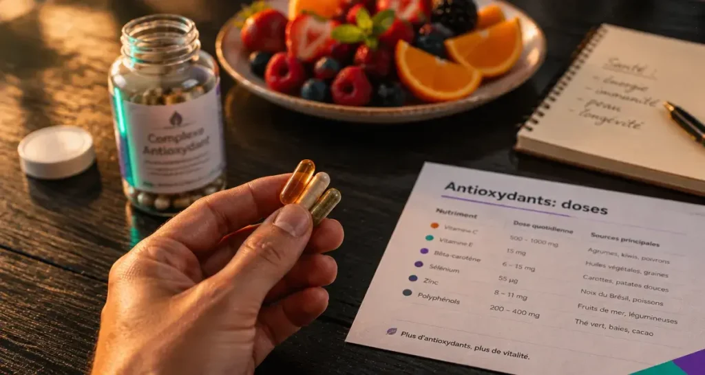Compléments alimentaires antioxydants : une formule fortement dosée n’est pas forcément meilleure