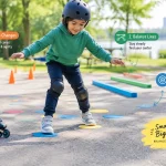 Préparer un enfant au roller : 4 jeux d’appuis