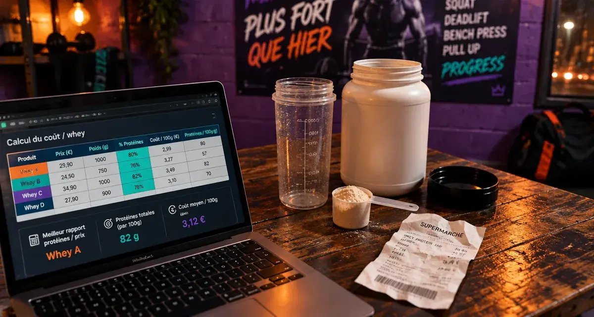 Quel whey choisir : shaker et whey, objectif et budget