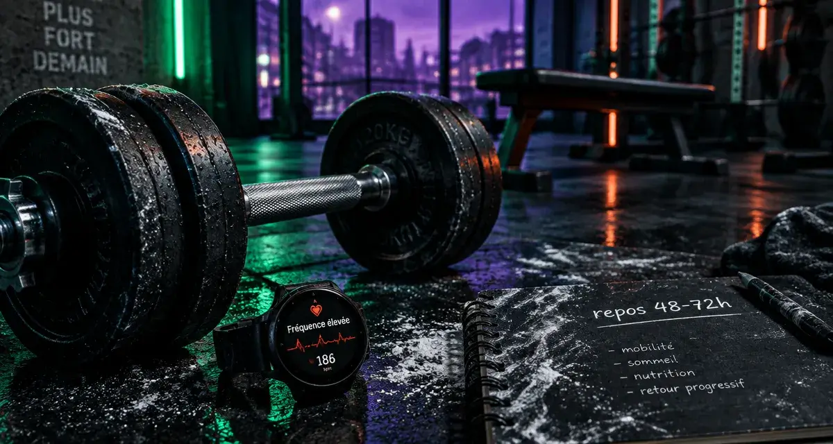 Surentraînement musculation : repos 48-72h insuffisant
